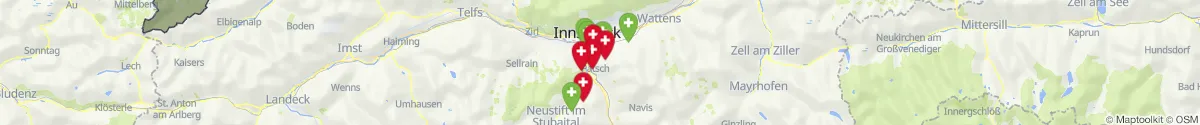 Map view for Pharmacies emergency services nearby Patsch (Innsbruck  (Land), Tirol)